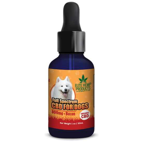 CBD Dog Tincture 800mg Bacon | Hemp777 Store