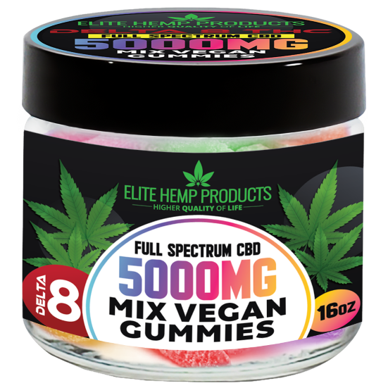 Delta 8 Mix Vegan Gummies 5000mg Hemp777 Store 6725